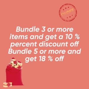 Bundle 3 or more get 10 % off